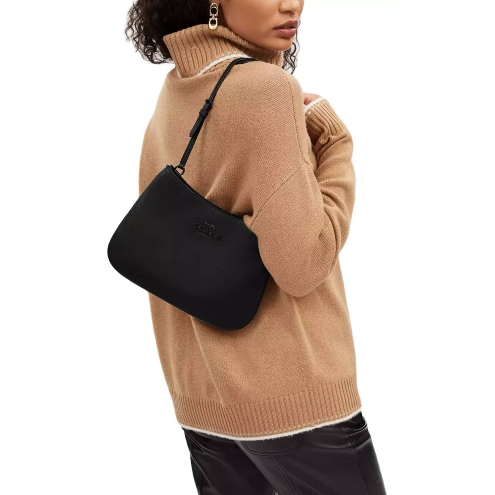NWT Coach CP101 Penelope Leather Shoulder Bag Black Authentic JIBLK Original - Picture 8 of 12